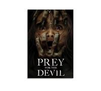 YRWOERHWER Prey for The Devil Poster Wall Art Canvas Poster Modern Aesthetic Art Decor Painting for Living Room Bed Room 16x24inch(40x60cm) Unframe-style