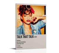 YRWOERHWER Rihanna Poster Wall Art Canvas Poster Modern Aesthetic Art Decor Painting for Living Room Bed Room 08x12inch(20x30cm) Frame-style