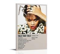 YRWOERHWER Rihanna Poster Wall Art Canvas Poster Modern Aesthetic Art Decor Painting for Living Room Bed Room 12x18inch(30x45cm) Frame-style