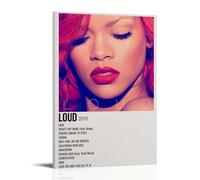 YRWOERHWER Rihanna Poster Wall Art Canvas Poster Modern Aesthetic Art Decor Painting for Living Room Bed Room 12x18inch(30x45cm) Frame-style