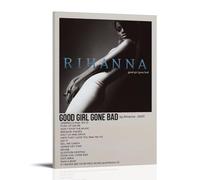 YRWOERHWER Rihanna Poster Wall Art Canvas Poster Modern Aesthetic Art Decor Painting for Living Room Bed Room 12x18inch(30x45cm) Frame-style