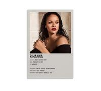 YRWOERHWER Rihanna Poster Wall Art Canvas Poster Modern Aesthetic Art Decor Painting for Living Room Bed Room 24x36inch(60x90cm) Unframe-style