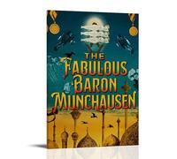 YRWOERHWER The Fabulous Baron Munchausen Poster Wall Art Canvas Poster Modern Aesthetic Art Decor Painting for Living Room Bed Room 12x18inch(30x45cm) Frame-style