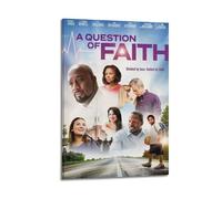 YRWUIERHRUE A Question Of Faith Posters Aesthetic Wall Art Canvas Vintage Poster Decorative Painting Living Room Bed Room Decor08x12inch(20x30cm) Frame-style