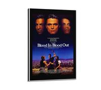 YRWUIERHRUE Blood In Blood Out Posters Aesthetic Wall Art Canvas Vintage Poster Decorative Painting Living Room Bed Room Decor12x18inch(30x45cm) Frame-style