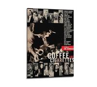 YRWUIERHRUE Coffee And Cigarettes Posters Aesthetic Wall Art Canvas Vintage Poster Decorative Painting Living Room Bed Room Decor16x24inch(40x60cm) Frame-style