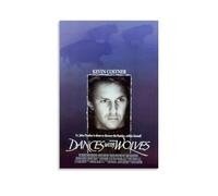 YRWUIERHRUE Dances with Wolves Posters Aesthetic Wall Art Canvas Vintage Poster Decorative Painting Living Room Bed Room Decor08x12inch(20x30cm) Unframe-style