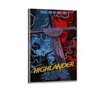 YRWUIERHRUE Highlander Posters Aesthetic Wall Art Canvas Vintage Poster Decorative Painting Living Room Bed Room Decor08x12inch(20x30cm) Frame-style