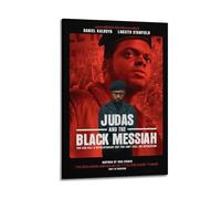 YRWUIERHRUE Judas And The Black Messiah Posters Aesthetic Wall Art Canvas Vintage Poster Decorative Painting Living Room Bed Room Decor20x30inch(50x75cm) Frame-style