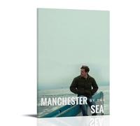 YRWUIERHRUE Manchester by The Sea Posters Aesthetic Wall Art Canvas Vintage Poster Decorative Painting Living Room Bed Room Decor12x18inch(30x45cm) Frame-style