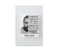 YRWUIERHRUE Marcus Garvey National Heroes of Jamaica Posters Aesthetic Wall Art Canvas Vintage Poster Decorative Painting Living Room Bed Room Decor12x18inch(30x45cm) Unframe-style