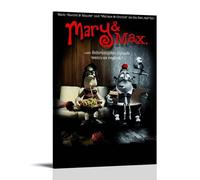YRWUIERHRUE Mary And Max Posters Aesthetic Wall Art Canvas Vintage Poster Decorative Painting Living Room Bed Room Decor12x18inch(30x45cm) Frame-style