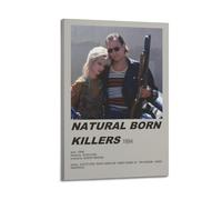 YRWUIERHRUE Natural Born Killers Posters Aesthetic Wall Art Canvas Vintage Poster Decorative Painting Living Room Bed Room Decor16x24inch(40x60cm) Frame-style
