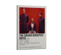 YRWUIERHRUE The Grand Budapest Hotel Posters Aesthetic Wall Art Canvas Vintage Poster Decorative Painting Living Room Bed Room Decor24x36inch(60x90cm) Frame-style