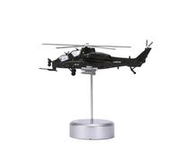 YRXIAO 1 100 Scale For Wu Zhi 10 Gunship Mini Alloy Die Casting Helicopter Toy WZ-10 Ten Airplane Model For Collection Gifts