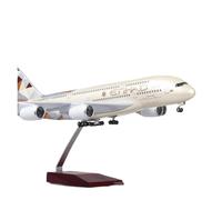 YRXIAO 1/160 Scale For 380 A380 ETIHAD Model W Light And Wheel Diecast Resin Plane For Collection For Collection Gifts(No light)
