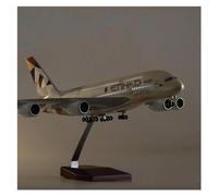 YRXIAO 1/160 Scale For 380 A380 ETIHAD Model W Light And Wheel Diecast Resin Plane For Collection For Collection Gifts(With light)