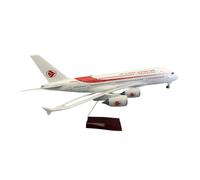 YRXIAO 1 160 Scale For A380 Algeria 380 18inchs Large Model Diecast Airplane Kits With Stand Display For Collection Gifts(No light)