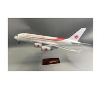 YRXIAO 1 160 Scale For A380 Algeria 380 18inchs Large Model Diecast Airplane Kits With Stand Display For Collection Gifts(With light)