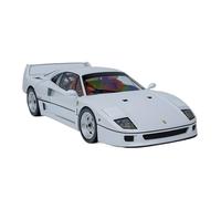 YRXIAO 1:18 For Ferrari F40 Alloy Full Car Model Collection Ornaments For Gifts Desktop Decorations(White)