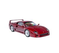 YRXIAO 1:18 For Ferrari F40 Alloy Full Car Model Collection Ornaments For Gifts Desktop Decorations(Red)