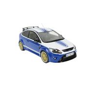 YRXIAO 1:18 For Ford FOCUS MK2 RS 2010 Blue/White Resin Static Car Model Collectible Ornaments