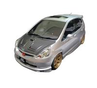 YRXIAO 1 18 For Honda Fit Modified Car Model Mugen Honda Jazz Miniature Hobby Collection Silver(Silver)