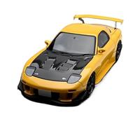 YRXIAO 1 18 For Mazda RX7 FD3S Illuminated Yellow Metal Casting Car Model Interior Decoration Vehicle