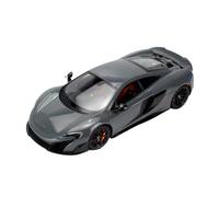 YRXIAO 1:18 For McLaren 675LT Full Coupe Car Model Miniature Hobby Collection Desktop Ornaments(Grey)