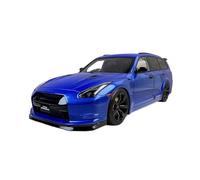 YRXIAO 1 18 For NISSAN GTR35 STAGEA -R35 Station Wagon Resin Car Model Static Ornaments(Dark blue)