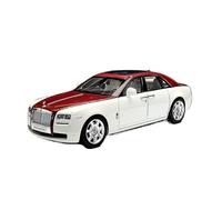 YRXIAO 1 18 For Rolls-Royce Ghost Alloy Car Model Collection Ornaments Metal Bookshelf Decorative(Red)