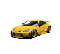 YRXIAO 1 18 For Toyota GR86 Rocket Bunny Rocket Bunny Wide Body Miniature Scene Ornament Car Model Yellow