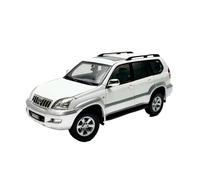 YRXIAO 1/18 For Toyota Prado PRADO GX 2008 Alloy Car Model Full Door White Vehicle Metal Ornaments