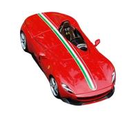 YRXIAO 1:18 Scale For Ferrari MONZA SP1 Alloy Sports Car Model Red Single-seat Collector's Edition(Red)
