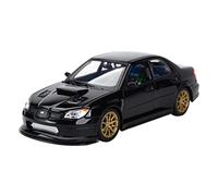YRXIAO 1 24 For Subaru Impreza Wrx Sti Sports Car Alloy Die-casting Car Model Adult Home Decoration(Black)
