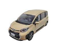 YRXIAO 1 30 For Toyota Sienta MPV Commercial Vehicle Alloy Car Model 14 Cm Static Decorative Ornaments Red(Brown)