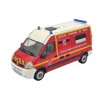 YRXIAO 1:43 For Alloy Van Rescue Vehicle Toy Car Model Red Ornaments Hobby Ornaments Vehicle
