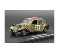 YRXIAO 1:43 For Citroen Traction Avant 11 BL Military Vehicle Model Enthusiasts Collection Display