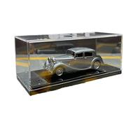 YRXIAO 1:43 For Jaguar 1961E Convertible Hardtop Car Model Adult Collection Miniature Scene Ornaments(Silver)