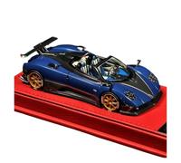 YRXIAO 1:43 For Resin Pagani Zonda Cinque Roadster Static Car Model Adult Enthusiast Collection Blue(Dark blue)