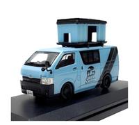 YRXIAO 1 43 for Toyota Hiace Version Alloy Travel Van Model Static Ornaments Blue Vehicle