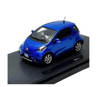 YRXIAO 1/43 For TOYOTA IQ Alloy Car Model Blue Classic Static Display Collection Metal Ornaments Toy