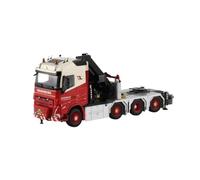 YRXIAO 1 50 For VOLVO FH5 8X2 Flatbed Crane Trailer Model 01-4871 Home Office Furnishing Car