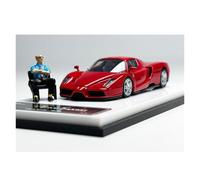 YRXIAO 1 64 For Enzo Alloy Open Cover Car Model Collection Ornaments With Doll Display Souvenirs