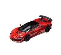 YRXIAO 1 64 For Ferrari Two-door Hardtop Supercar Model SF90XX Stradale Red Yellow Blue And White(Red)