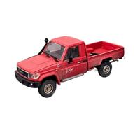 YRXIAO 1:64 For Land Cruiser J70 LC79 Pickup Truck Armed Alloy Car Model Scale Metal Ornaments