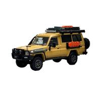 YRXIAO 1:64 For Land Cruiser Land Cruiser J70 LC78 Troop Carrier Off-road Modified Car Model(Yellow)
