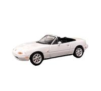 YRXIAO 1:64 For Mazda MX5 Eunos Roadster Miniature Small Metal Ornaments Alloy Car Model Collection(White)