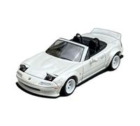 YRXIAO 1:64 For Mazda MX5 Rocket Bunny Alloy Car Model Finished Holiday Surprise White