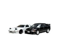 YRXIAO 1 64 For Mazda RX-7 FC3S Mitsubishi CE9A Set Alloy Car Model Home Office Furnishings Black And White